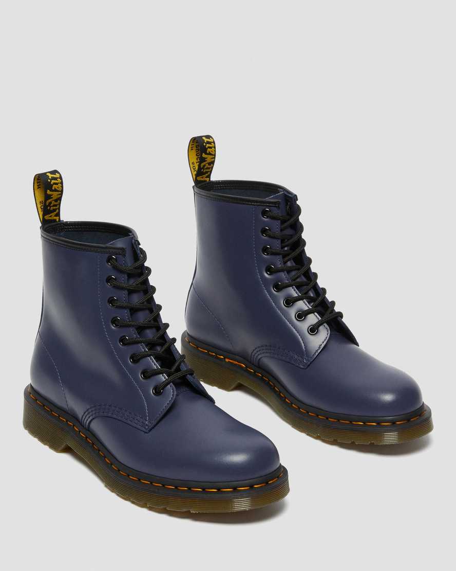 blaue dr. martens 1460 smooth herren-schnürstiefel