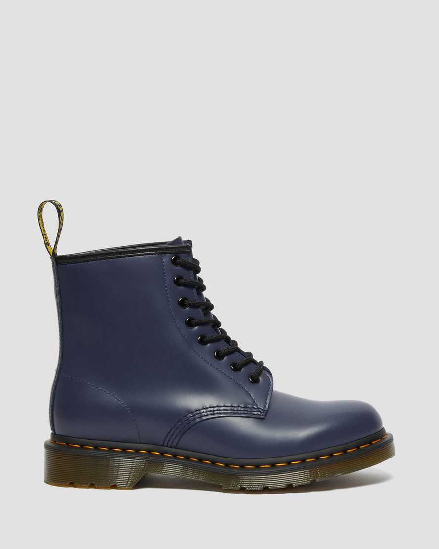 blaue dr. martens 1460 smooth herren-schnürstiefel