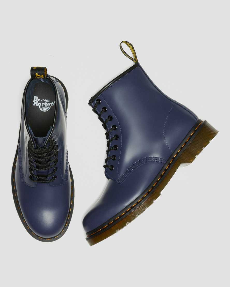 blaue dr. martens 1460 smooth herren-schnürstiefel