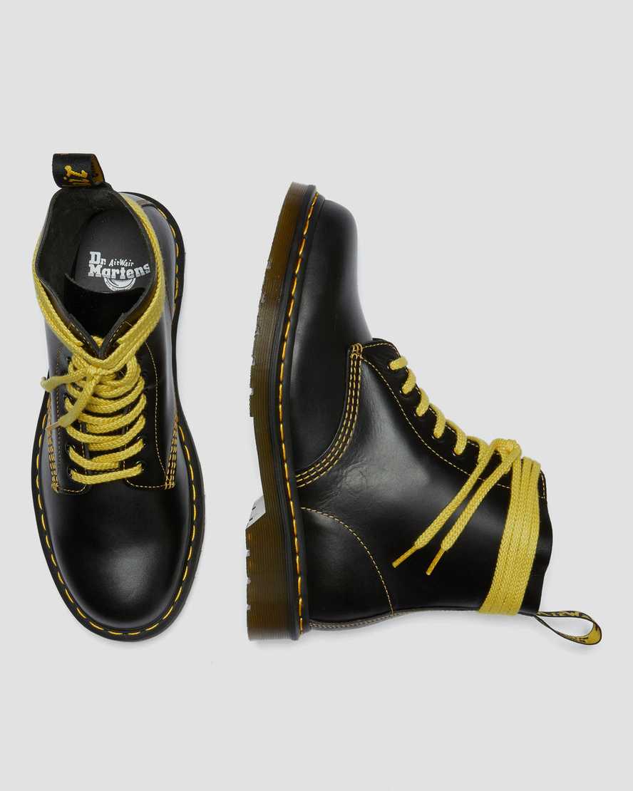 schwarze dr. martens 1460 pascal atlas herren-schnürstiefel