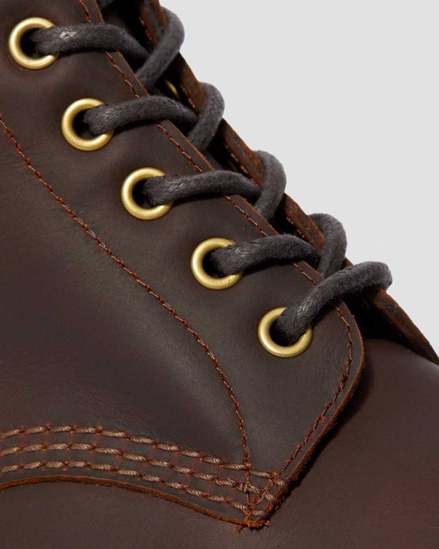 dunkelbraune dr. martens 1460 dm wintergrip herren-schnürstiefel