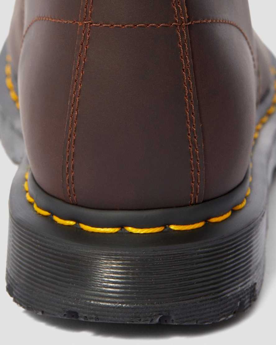 dunkelbraune dr. martens 1460 dm wintergrip herren-schnürstiefel