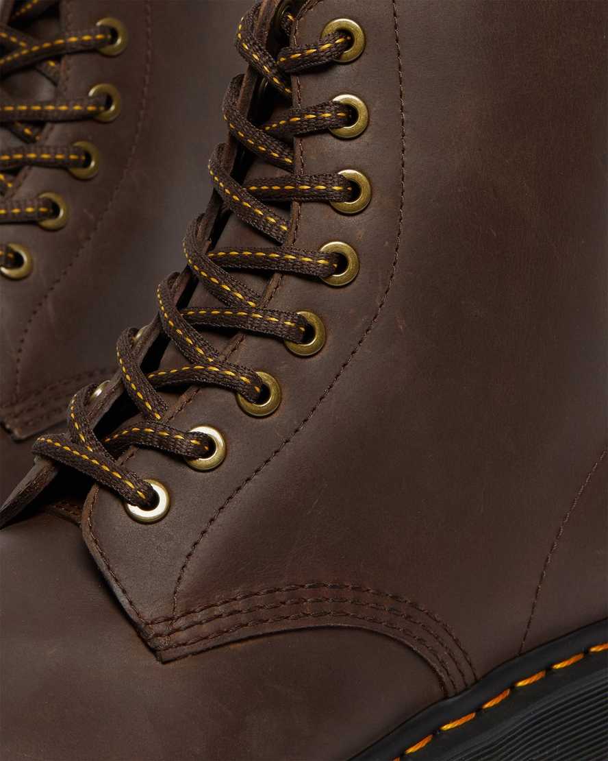 dunkelbraune dr. martens 1460 pascal herren-schnürstiefel