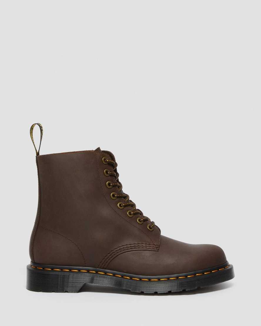 dunkelbraune dr. martens 1460 pascal herren-schnürstiefel