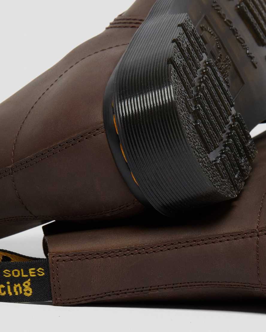 dunkelbraune dr. martens 1460 pascal herren-schnürstiefel
