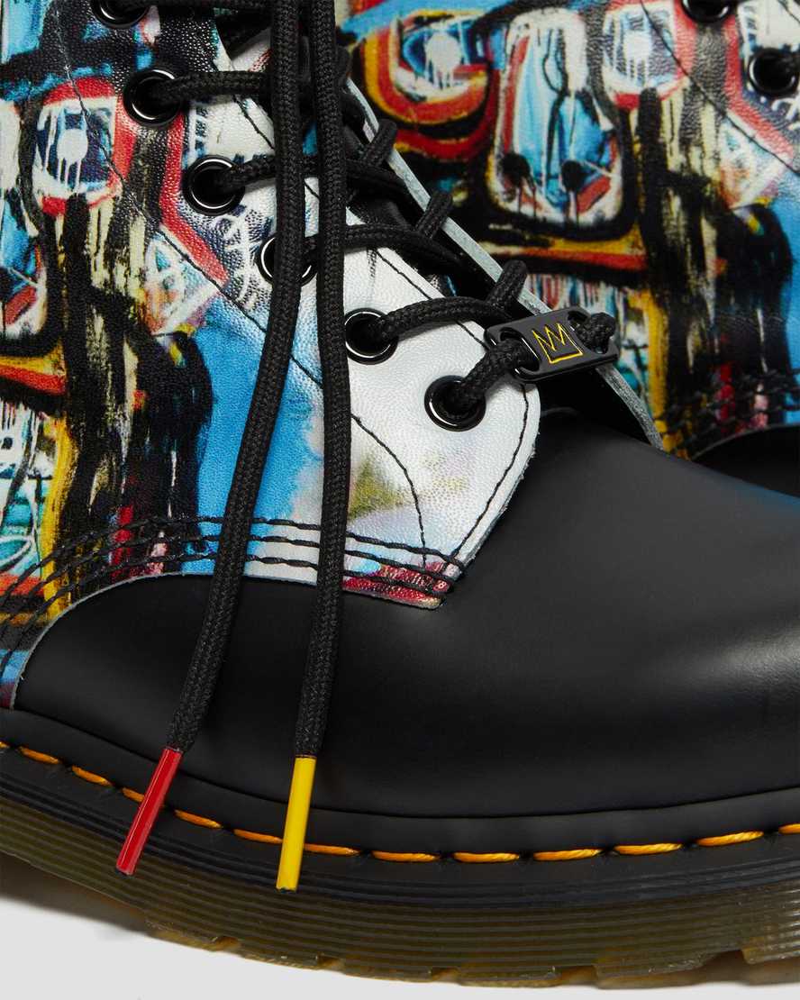 schwarze dr. martens 1460 basquiat herren-schnürstiefel