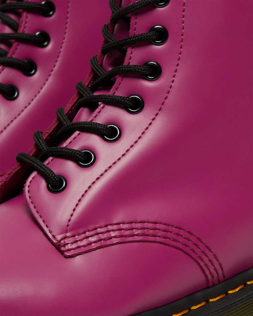 pinkfarbene dr. martens 1460 smooth herren-schnürstiefel