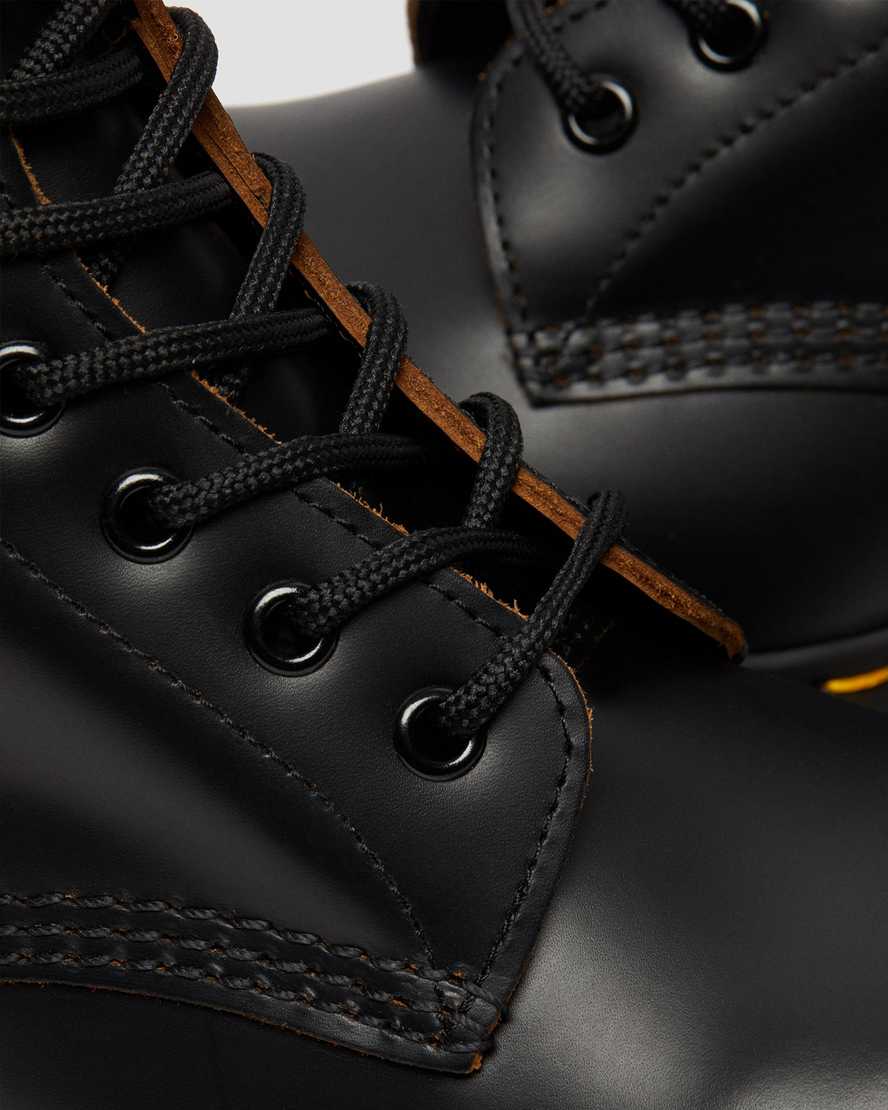 schwarze dr. martens 1460 vintage herren-schnürstiefel hergestellt in england