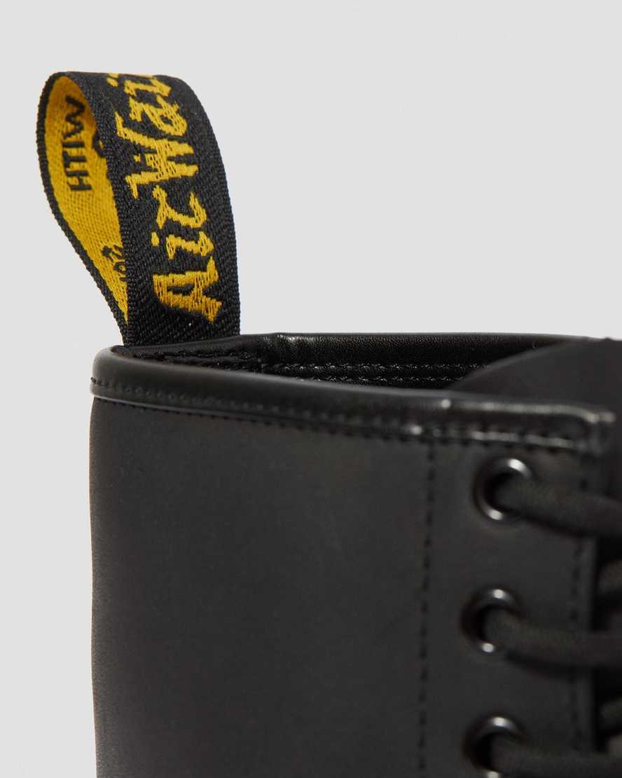 schwarze dr. martens 1460 greasy herren-schnürstiefel