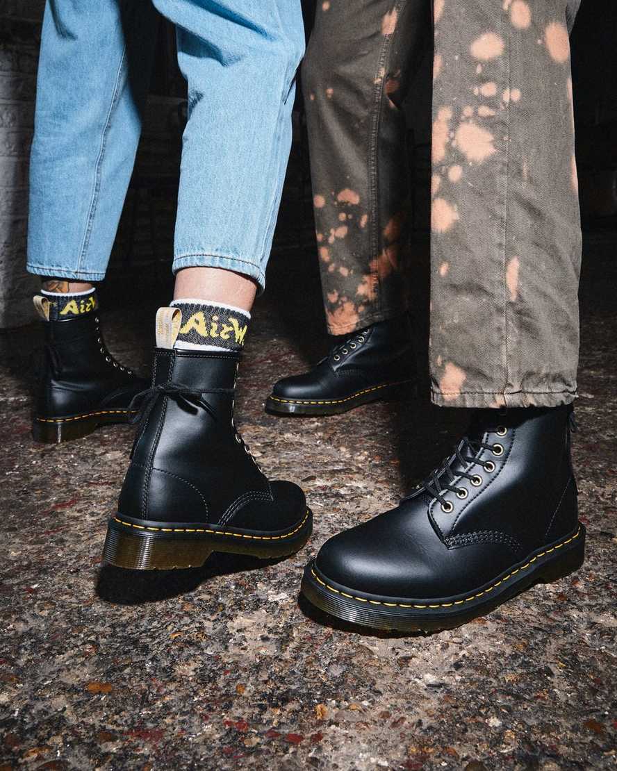 schwarze dr. martens 1460 felix herren-schnürstiefel