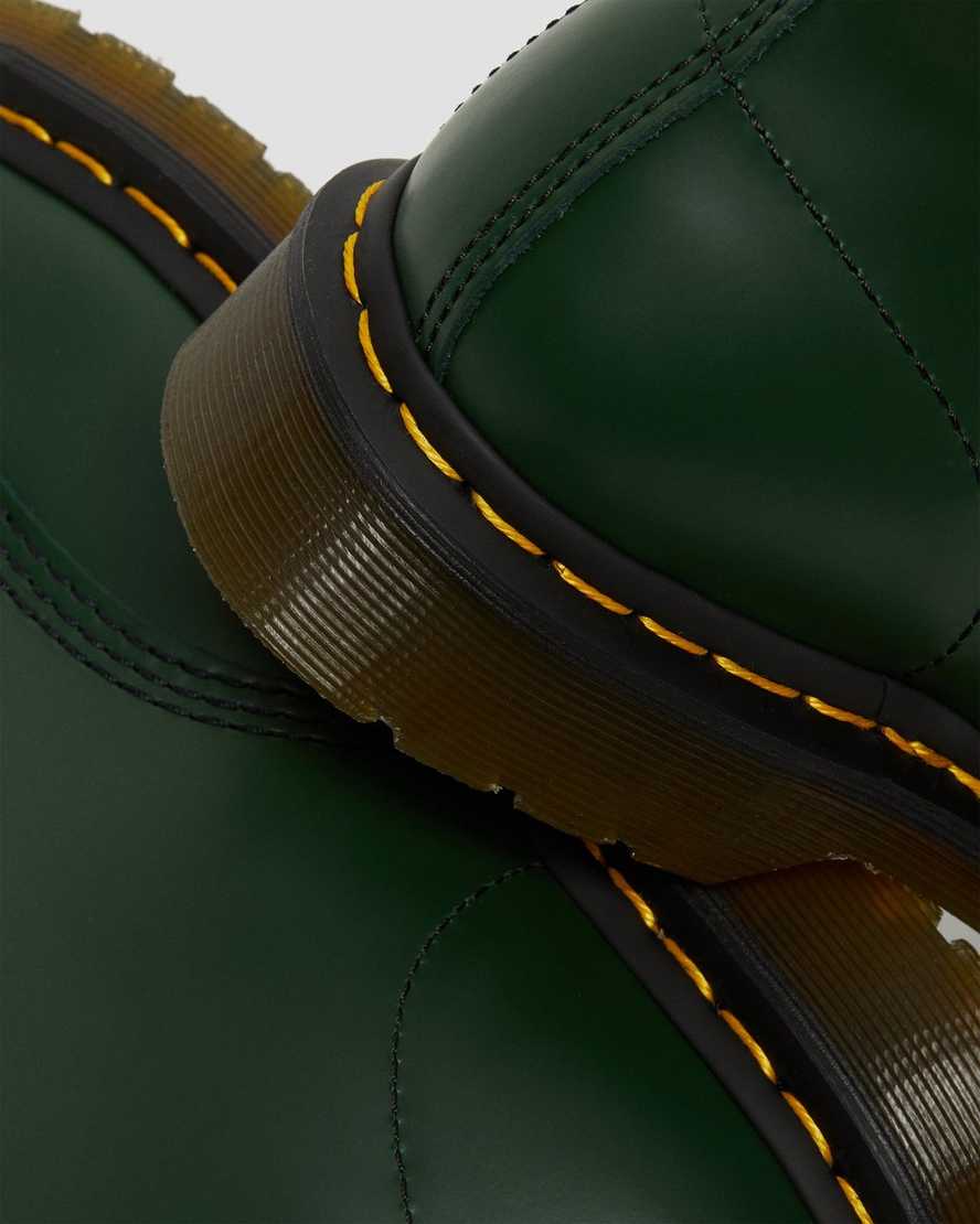 grüne dr. martens 1460 smooth herren-schnürstiefel
