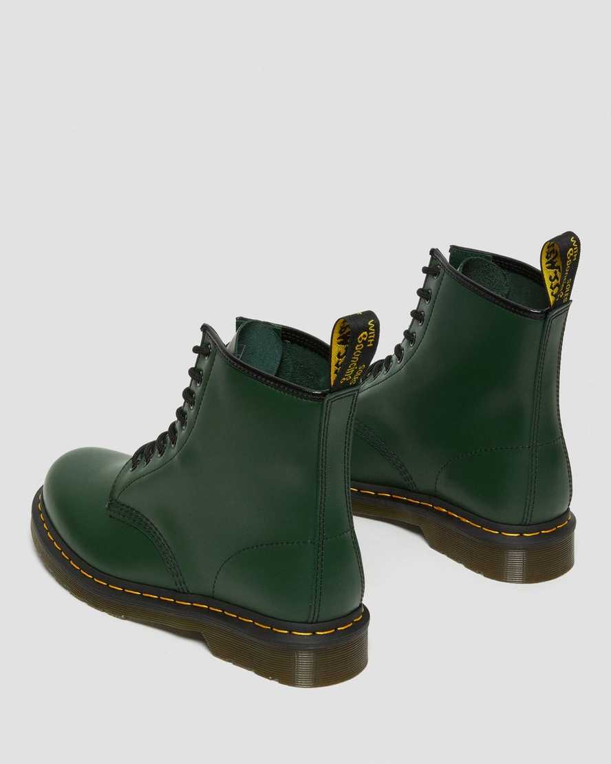 grüne dr. martens 1460 smooth herren-schnürstiefel