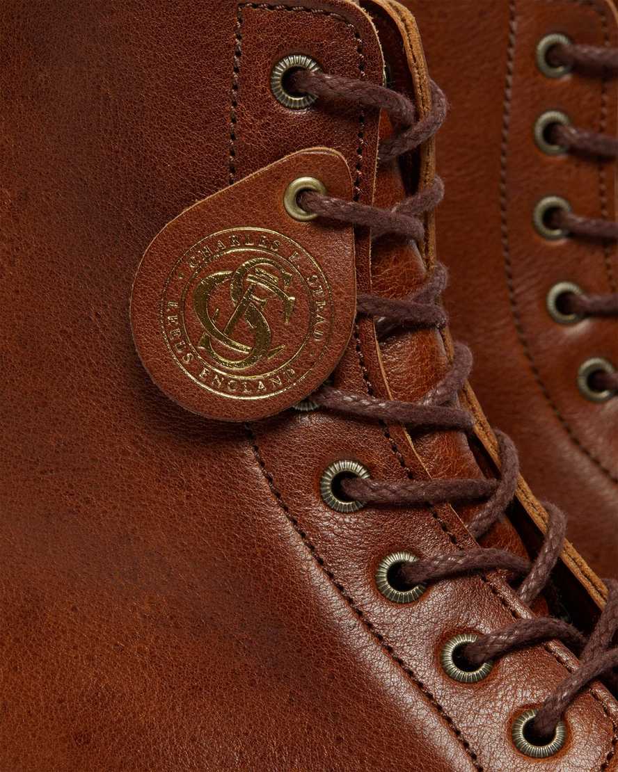 hellbraune dr. martens 1460 pascal herren-schnürstiefel