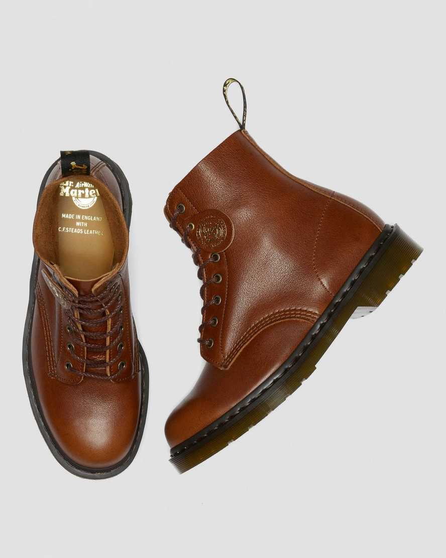 hellbraune dr. martens 1460 pascal herren-schnürstiefel