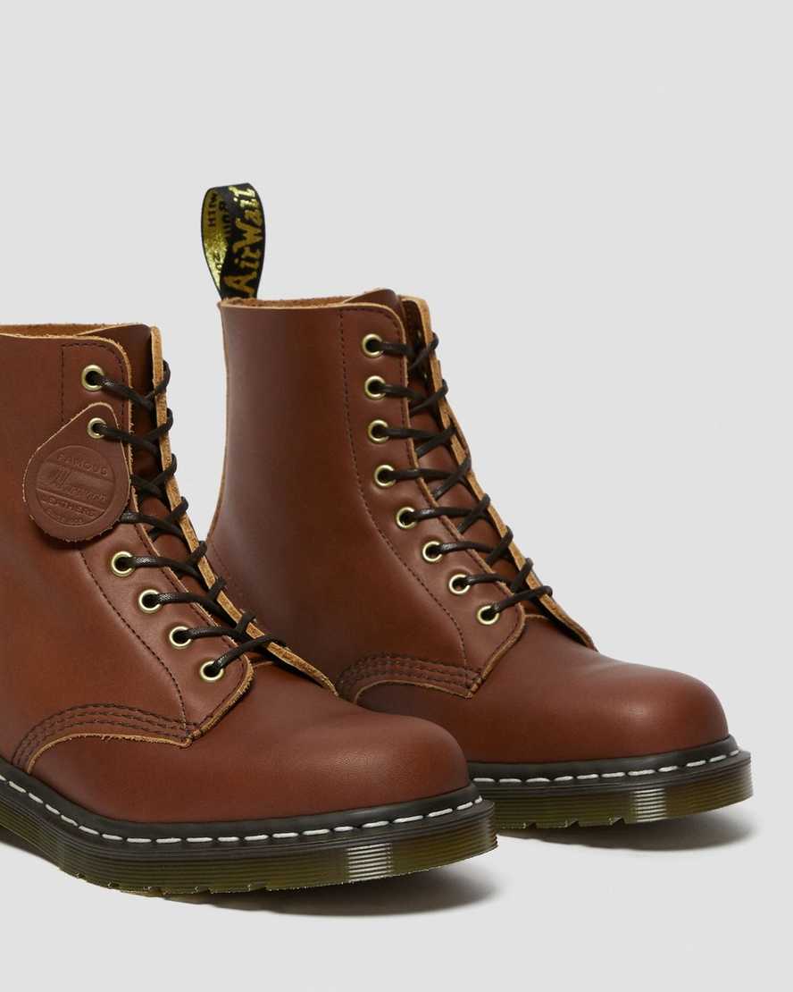 dr. martens 1460 herren-schnürstiefel hellbraun pflanzlich gegerbt