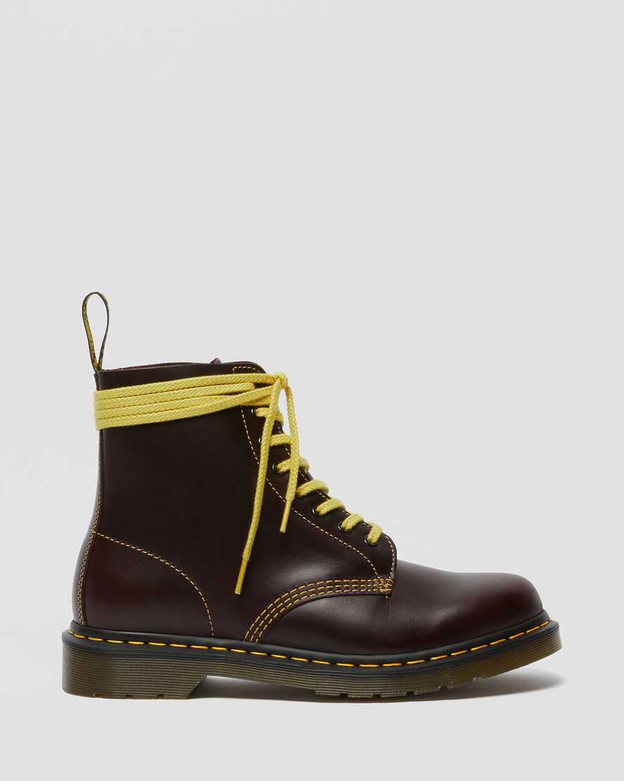 burgunderrote dr. martens 1460 pascal atlas herren-schnürstiefel