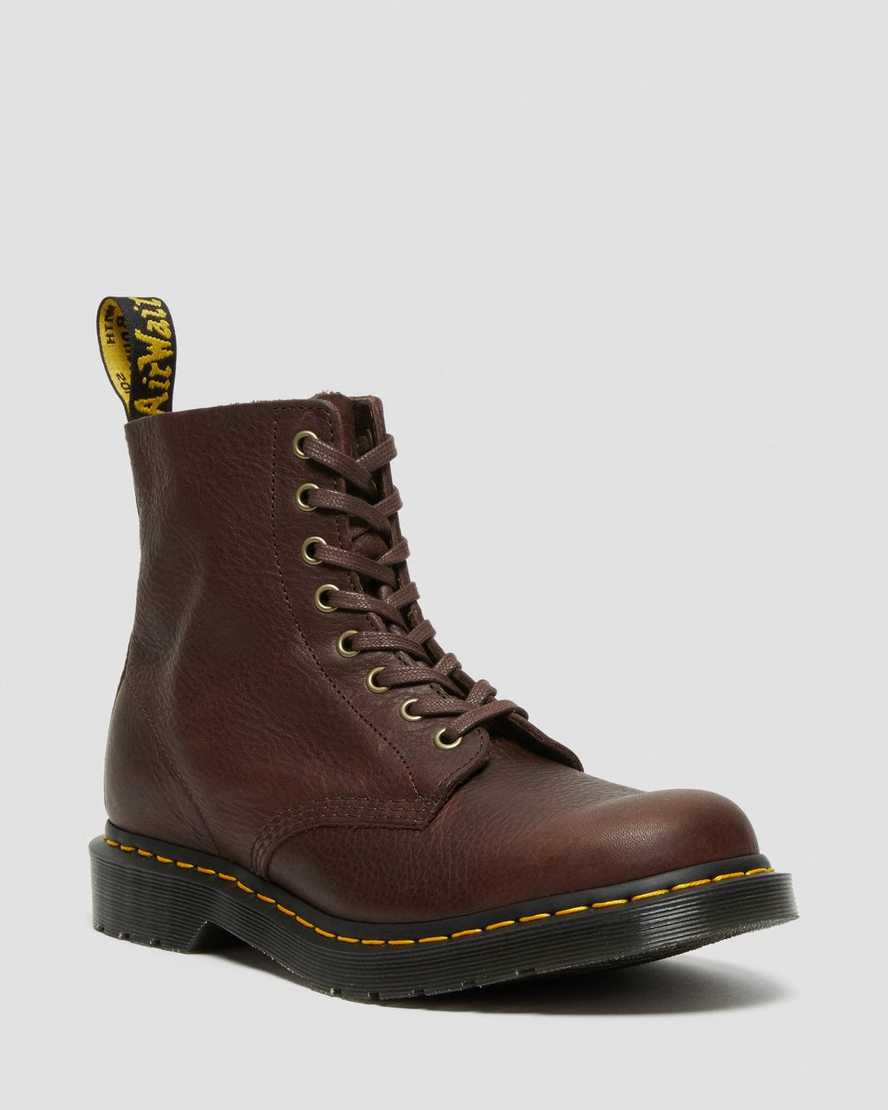 braune dr. martens 1460 pascal ambassador herren-schnürstiefel