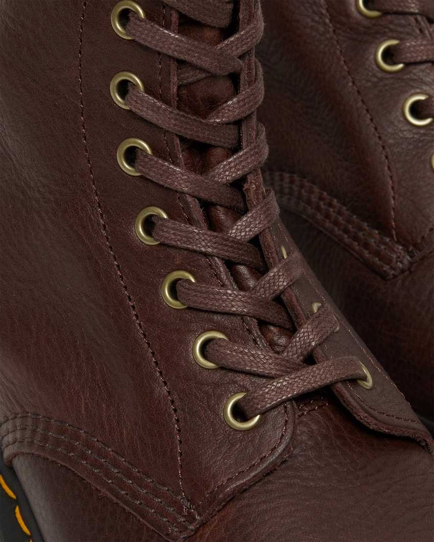 braune dr. martens 1460 pascal ambassador herren-schnürstiefel
