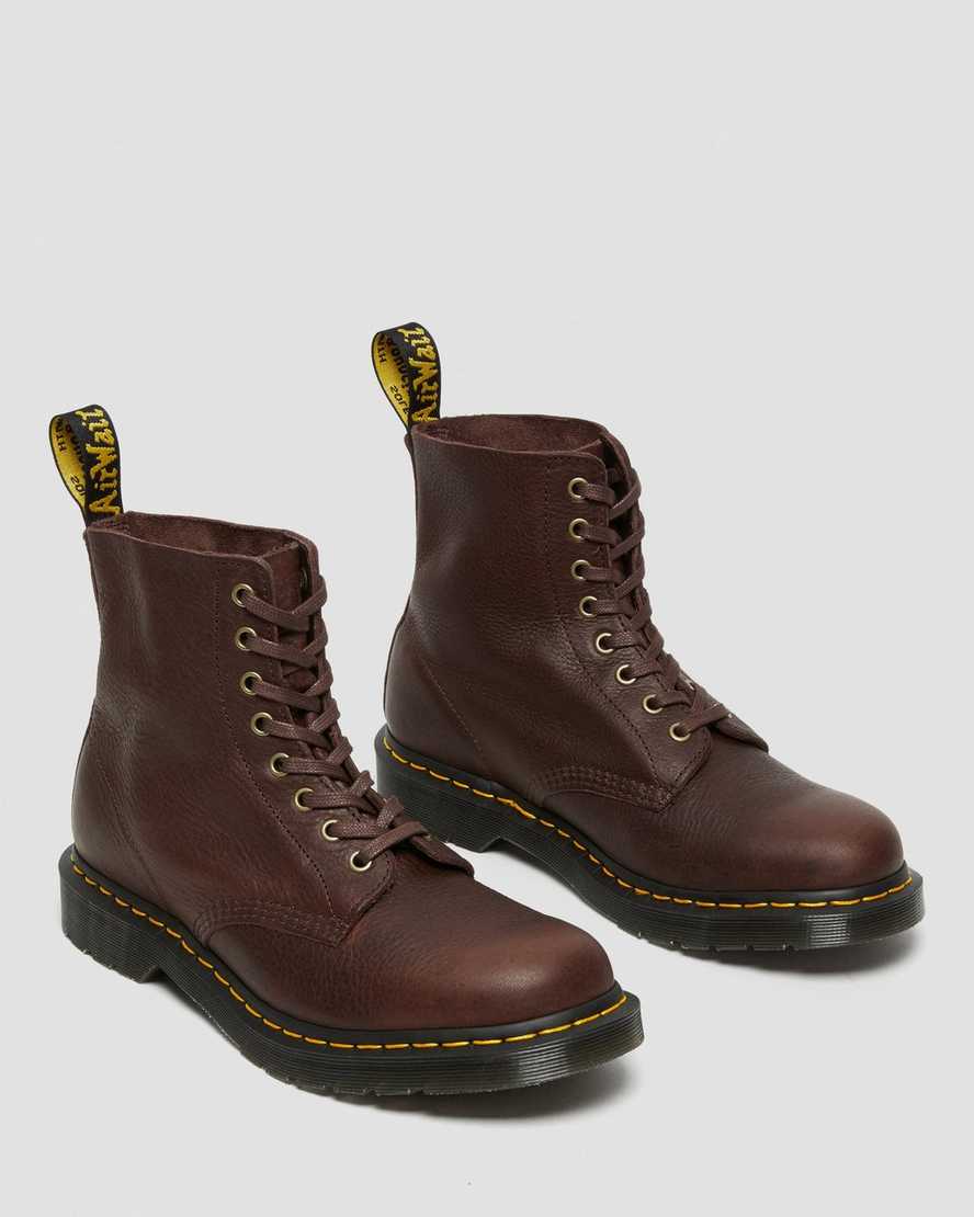 braune dr. martens 1460 pascal ambassador herren-schnürstiefel