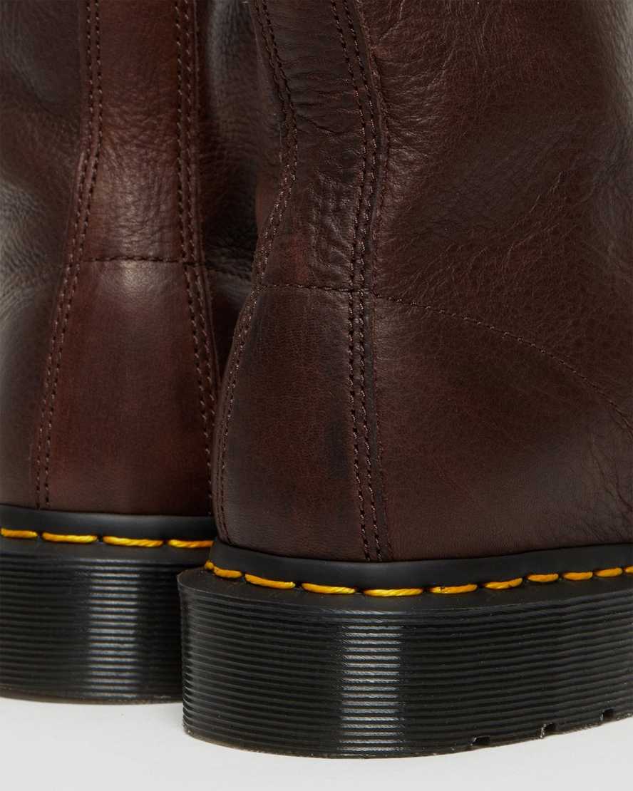 braune dr. martens 1460 pascal ambassador herren-schnürstiefel