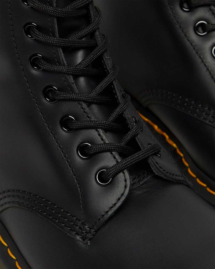 schwarze dr. martens 1460 nappa herren-schnürstiefel