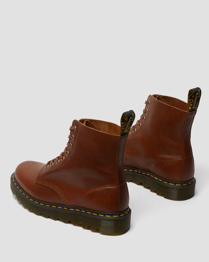 hellbraune dr. martens 1460 pascal ziggy herren-schnürstiefel