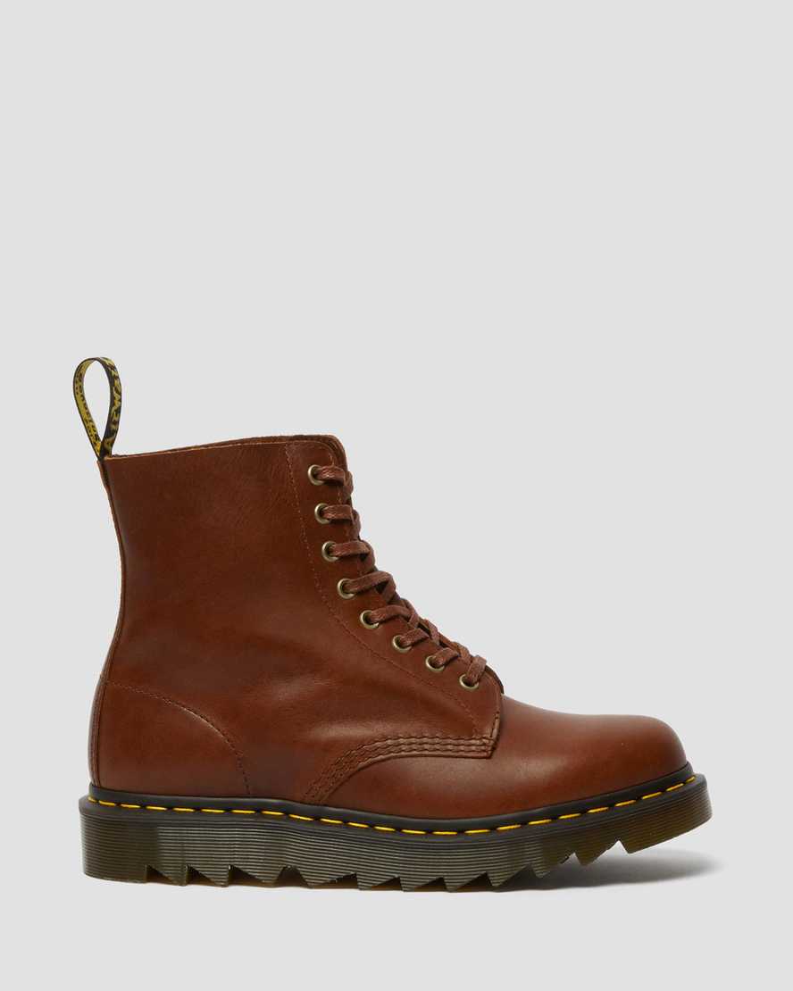 hellbraune dr. martens 1460 pascal ziggy herren-schnürstiefel