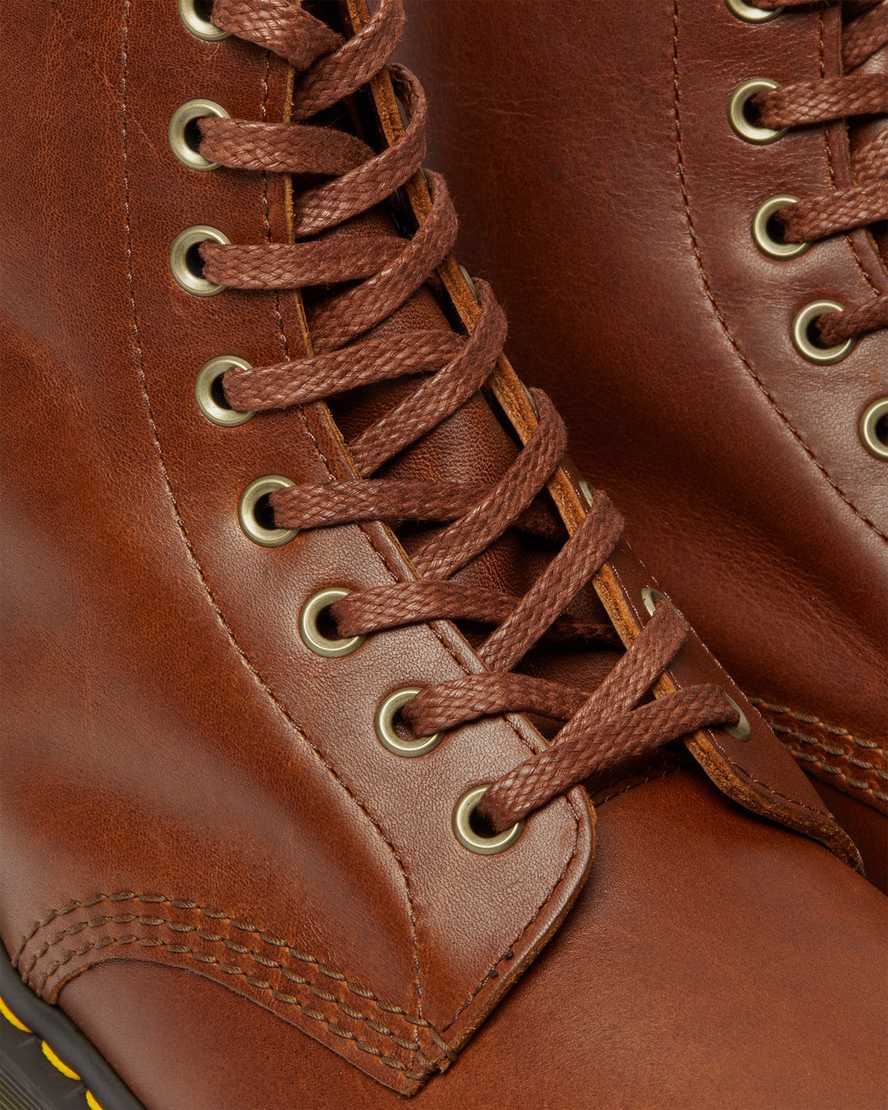 hellbraune dr. martens 1460 pascal ziggy herren-schnürstiefel