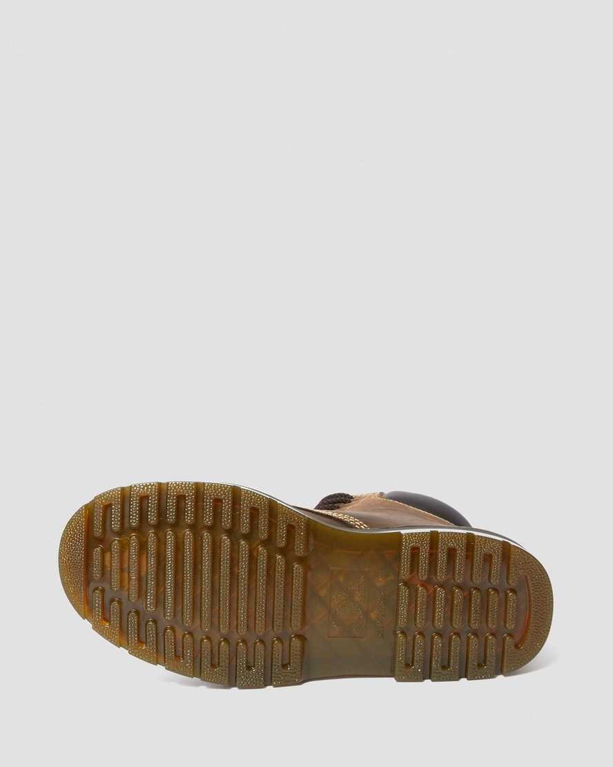 dunkelbraune dr. martens winch extra wide herren-arbeitsstiefel