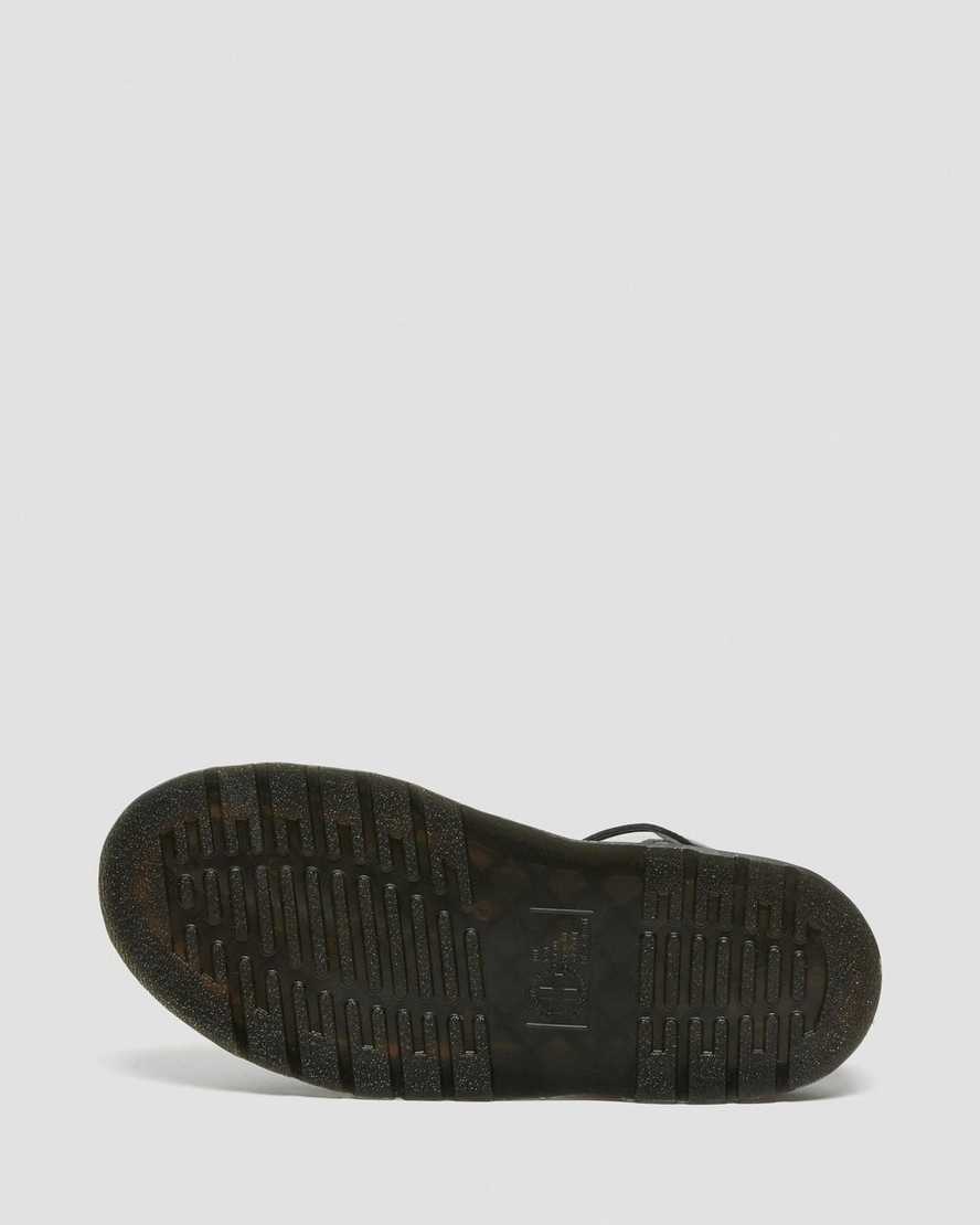 schwarze dr. martens gryphon herren-gladiatorensandalen