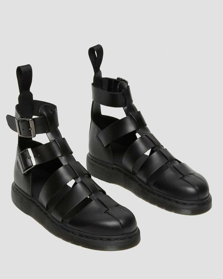 schwarze dr. martens geraldo herren-gladiatorensandalen