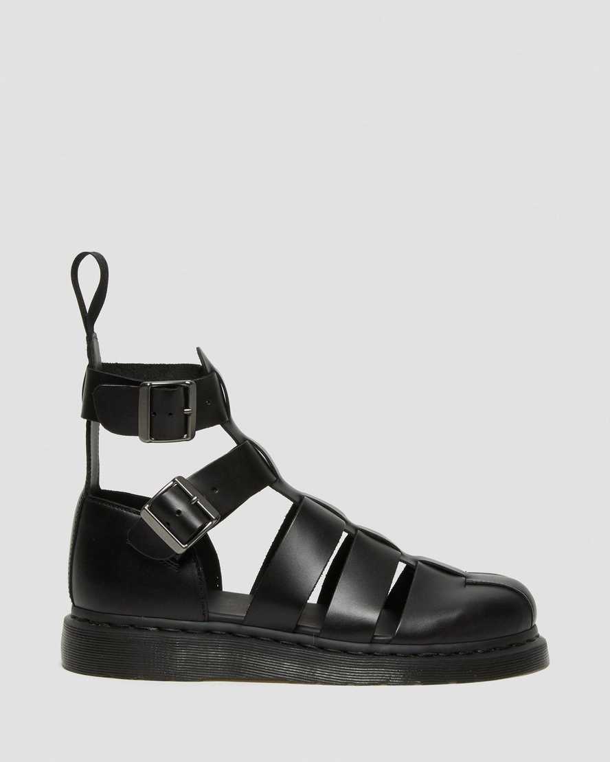 schwarze dr. martens geraldo herren-gladiatorensandalen