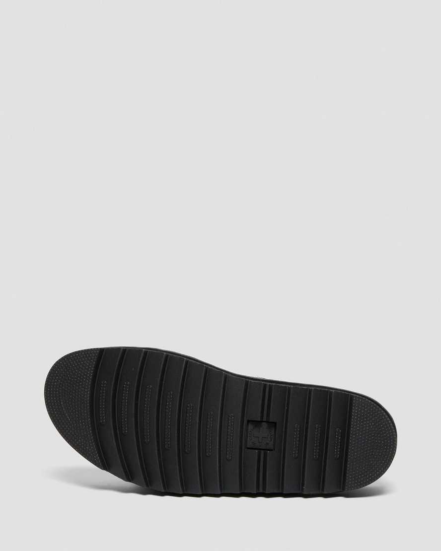 schwarze dr. martens myles brando herren-sandalen mit schnalle