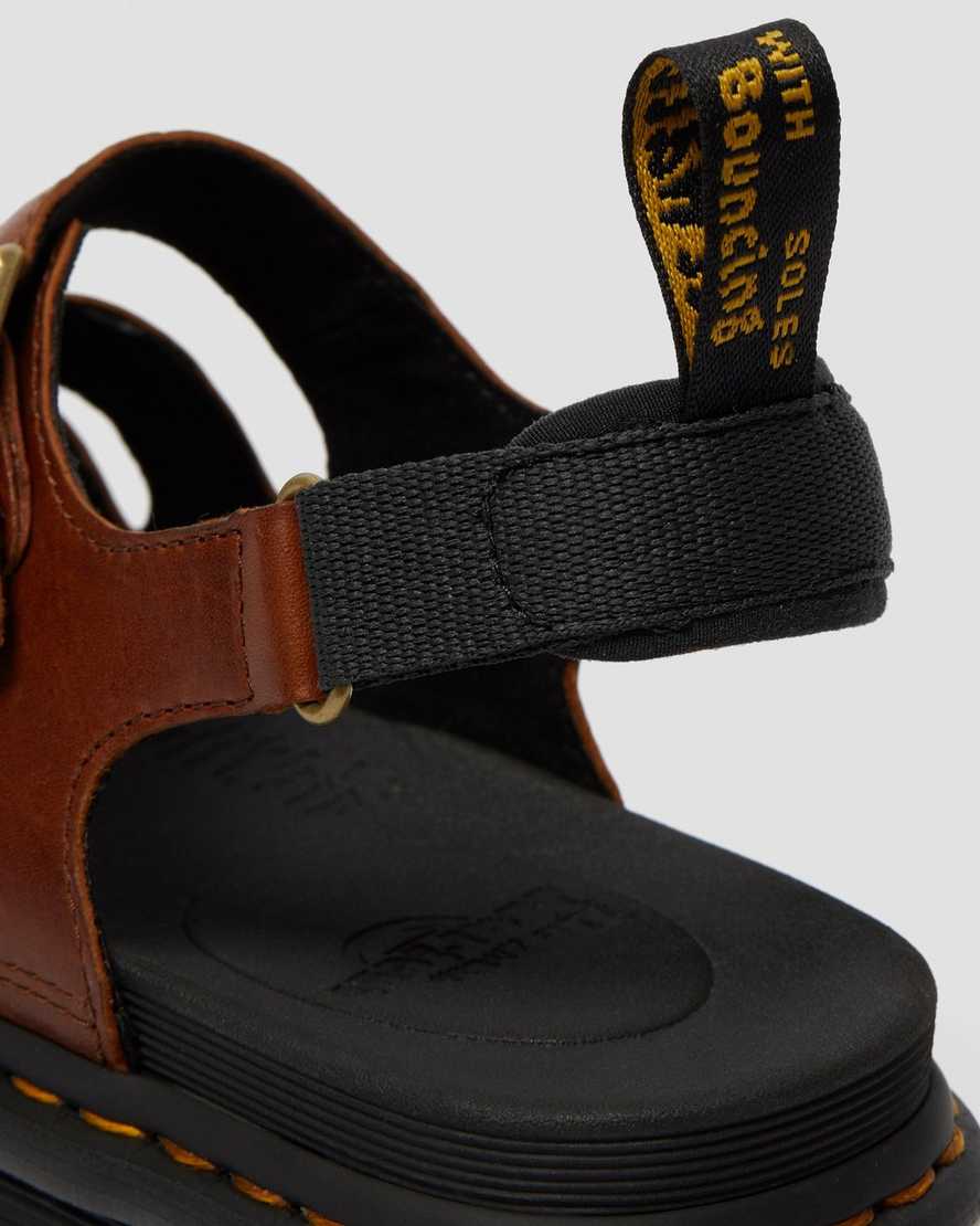 tan dr. martens soloman luxor herren-riemensandalen