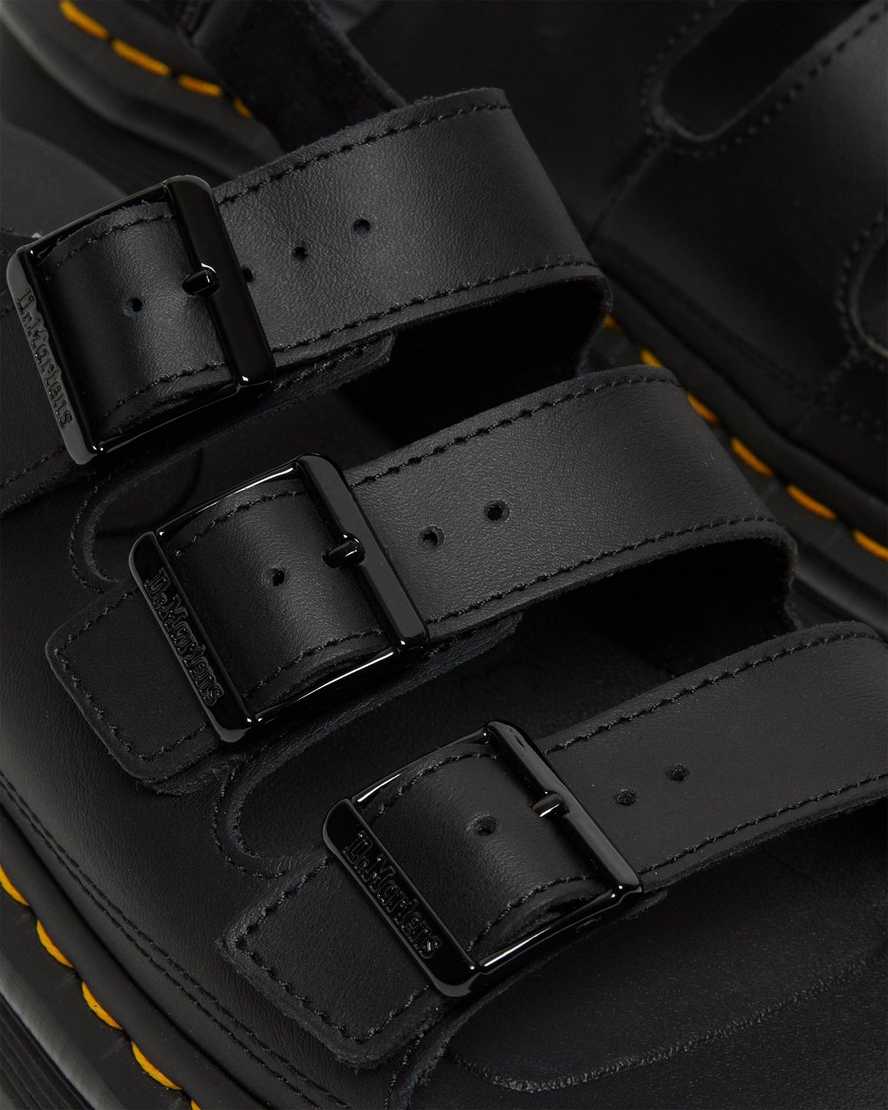 schwarze dr. martens soloman herren-riemensandalen