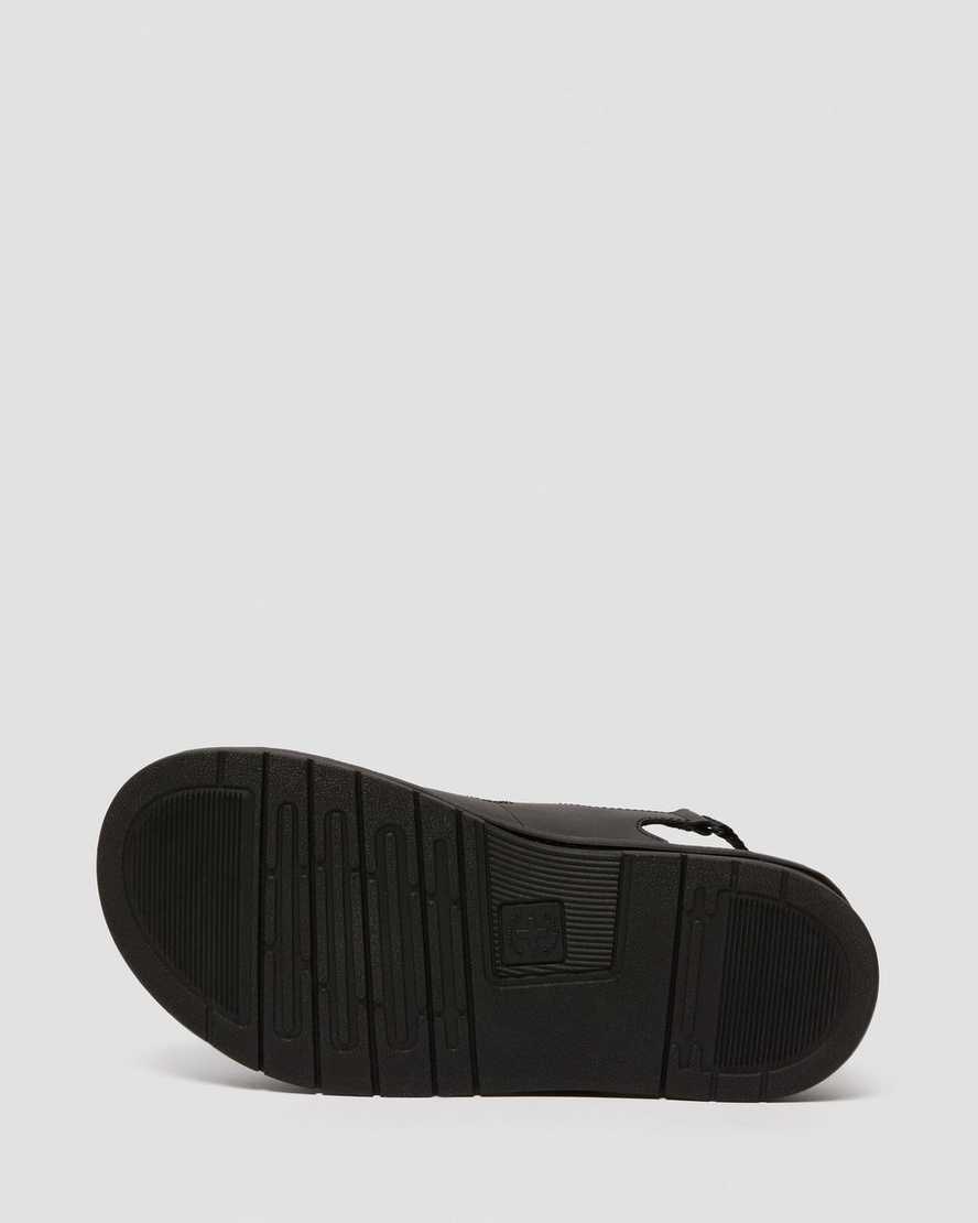 schwarze dr. martens soloman herren-riemensandalen