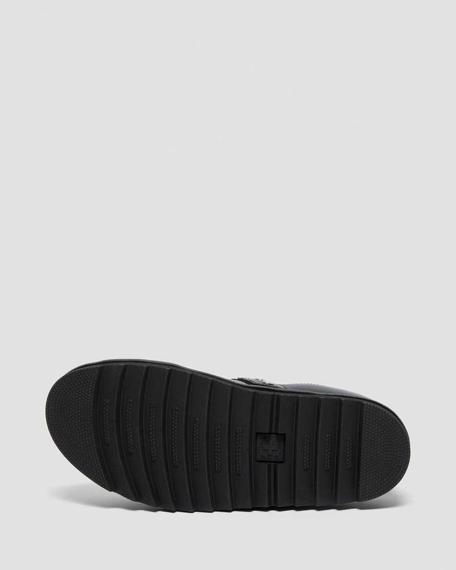 schwarze dr. martens terry ii herren-riemensandalen