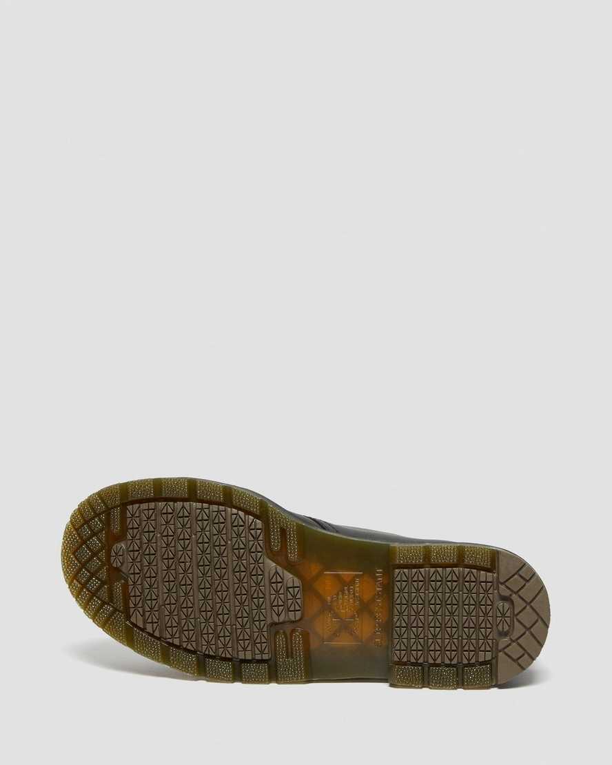schwarze dr. martens 1461 herren-freizeitschuhe mit rutschfester stahlkappe