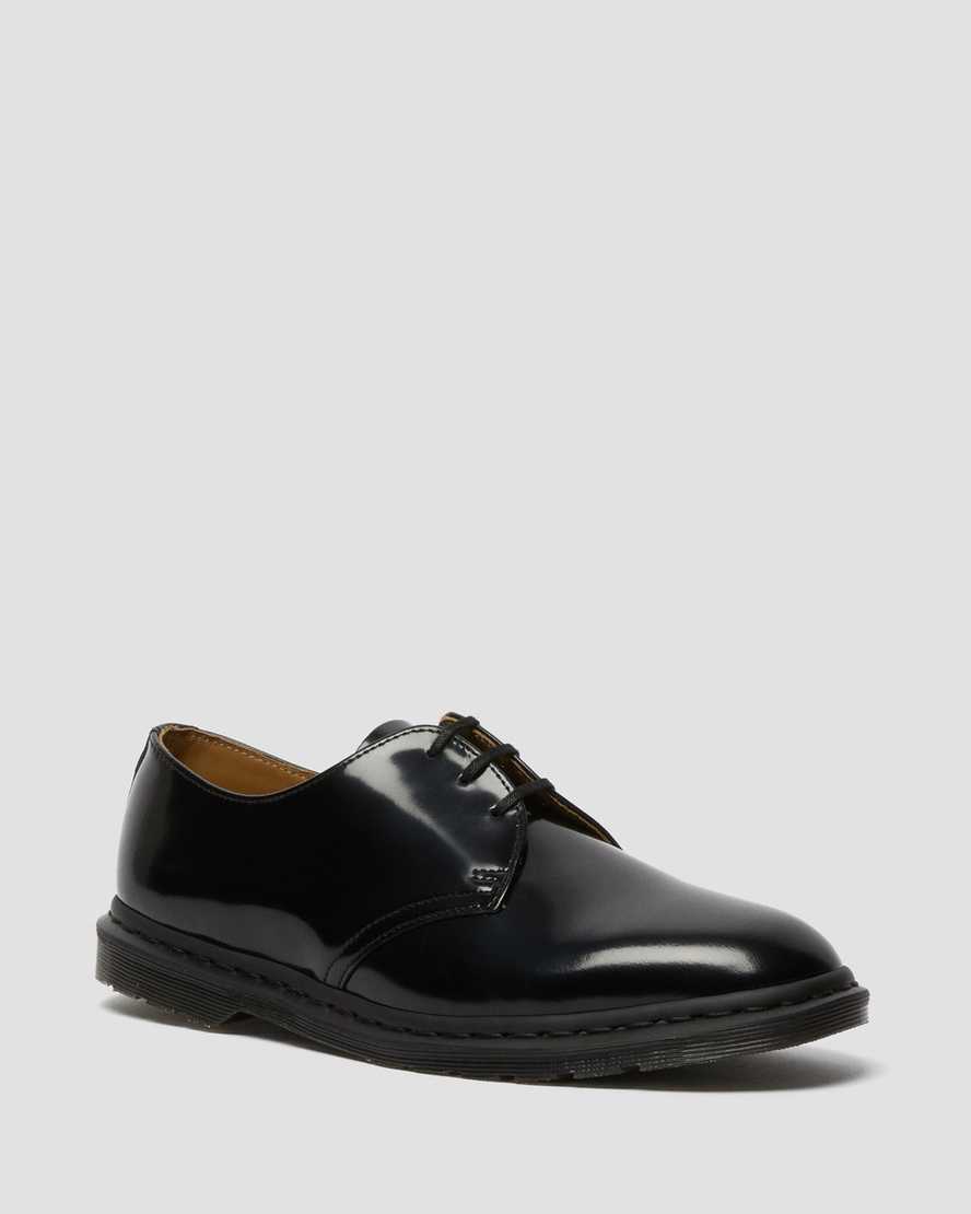 schwarze dr. martens archie ii smooth herren-schnürschuhe