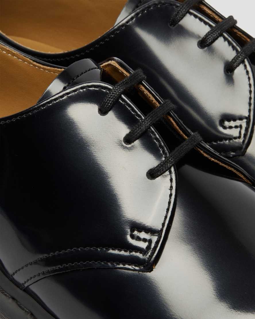 schwarze dr. martens archie ii smooth herren-schnürschuhe