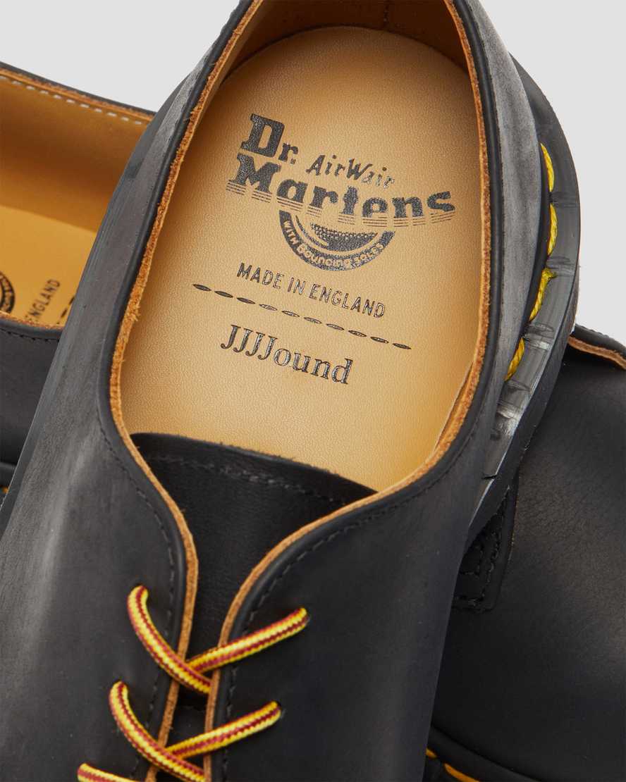 schwarze dr. martens archie ii jjjjound wyoming herren-schnürschuhe