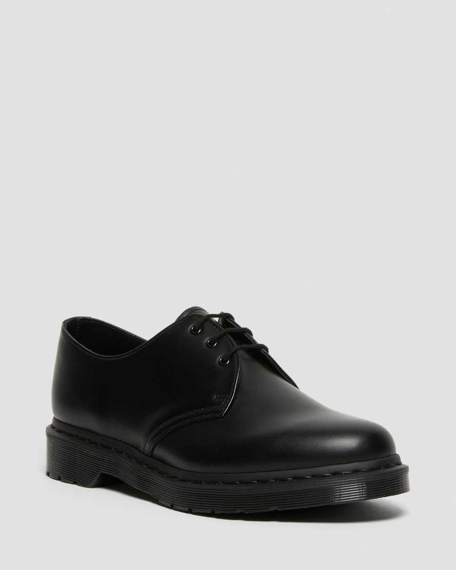 schwarze dr. martens 1461 mono smooth herren-oxfordschuhe