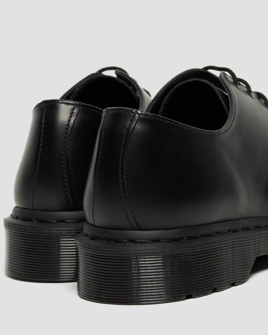 schwarze dr. martens 1461 mono smooth herren-oxfordschuhe