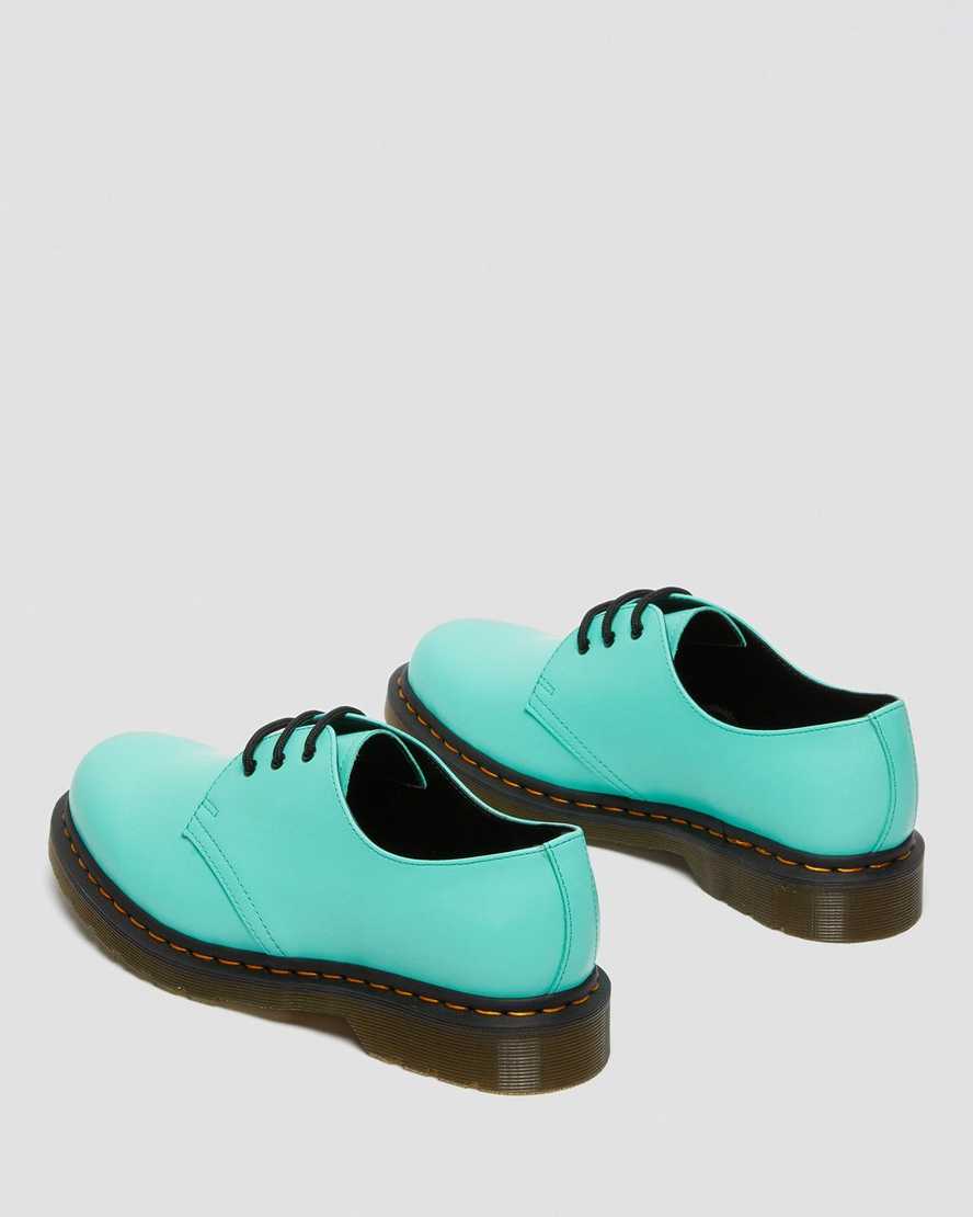türkisfarbene dr. martens 1461 smooth herren-oxfordschuhe