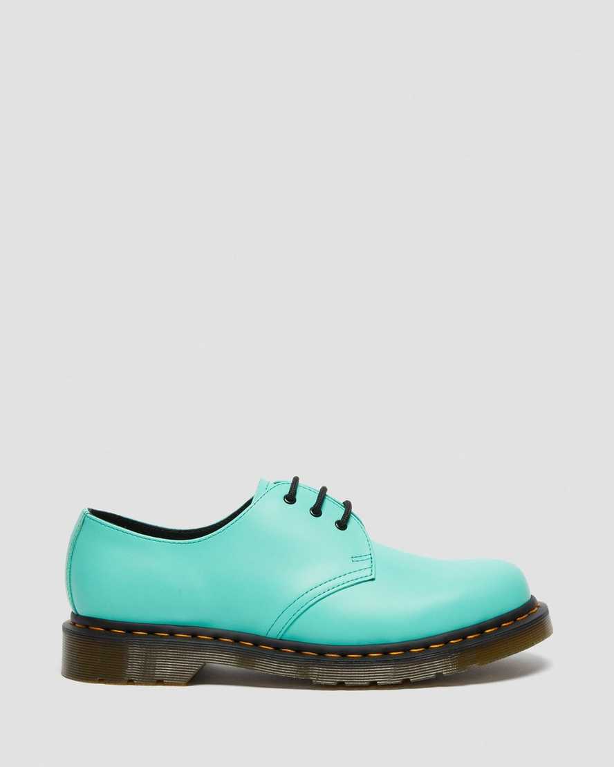 türkisfarbene dr. martens 1461 smooth herren-oxfordschuhe