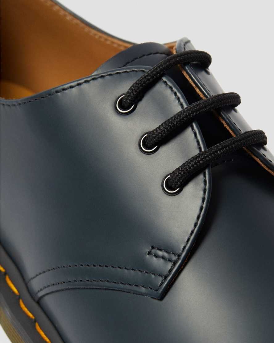 marineblaue dr. martens 1461 glatte herren-oxfordschuhe