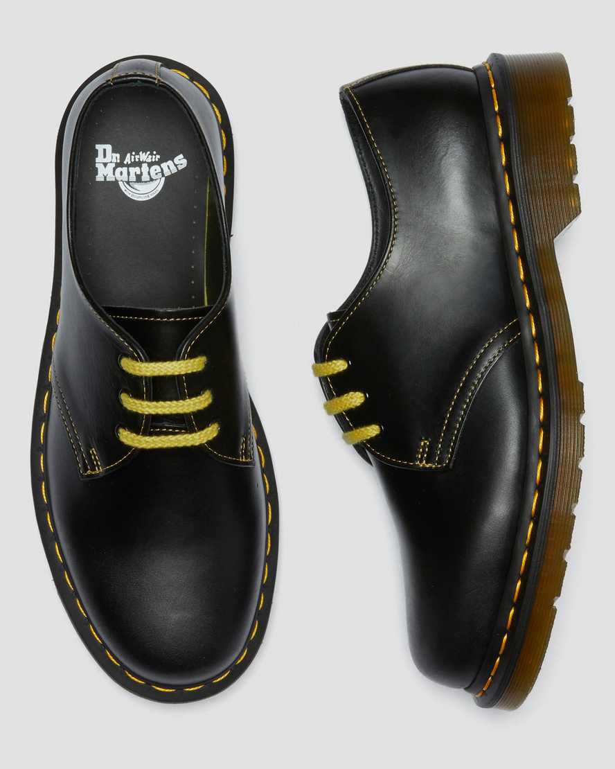 schwarze dr. martens 1461 atlas herren-oxfordschuhe