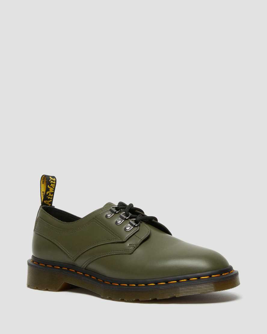 grüne dr. martens 1461 verso smooth herren-oxfordschuhe