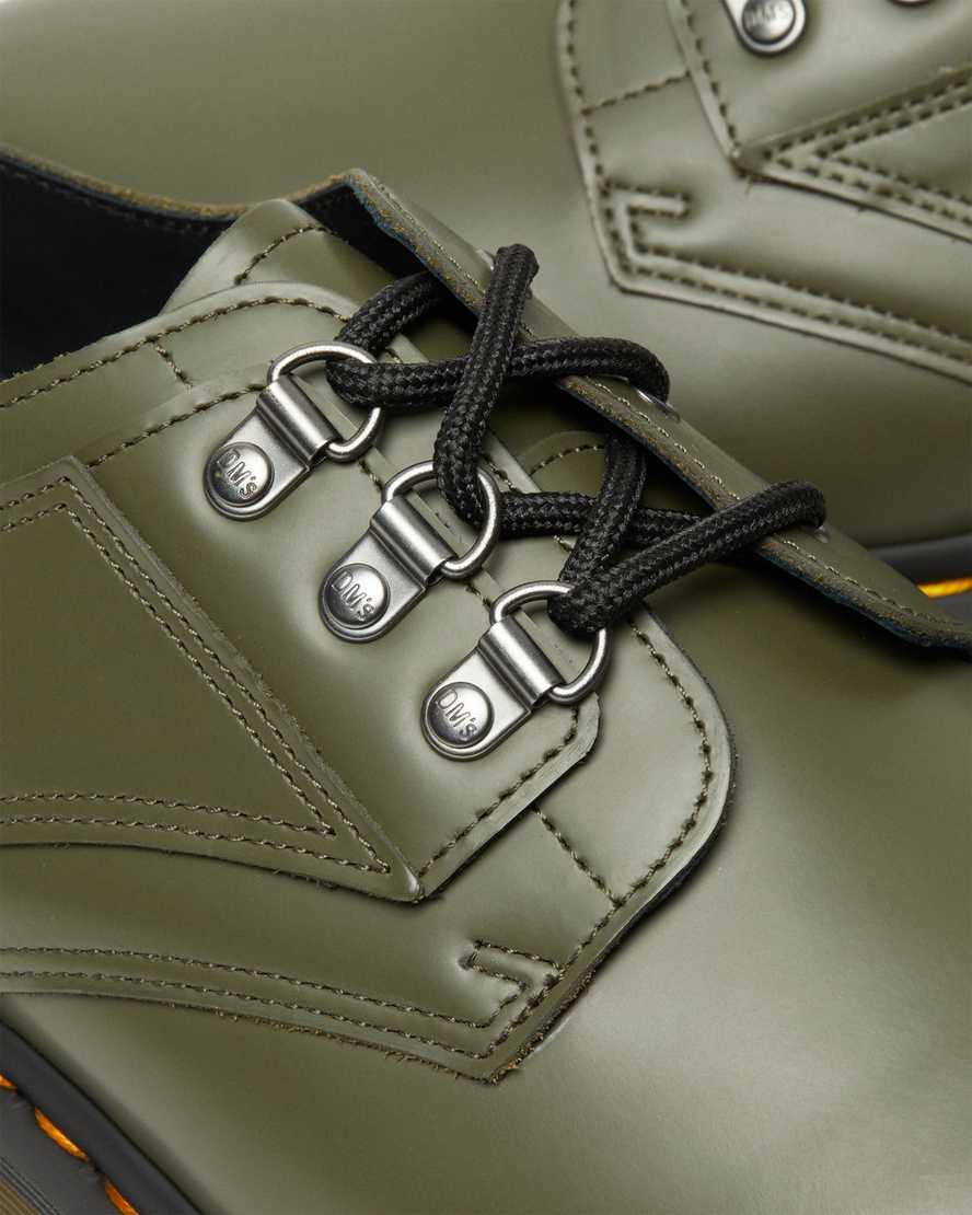 grüne dr. martens 1461 verso smooth herren-oxfordschuhe