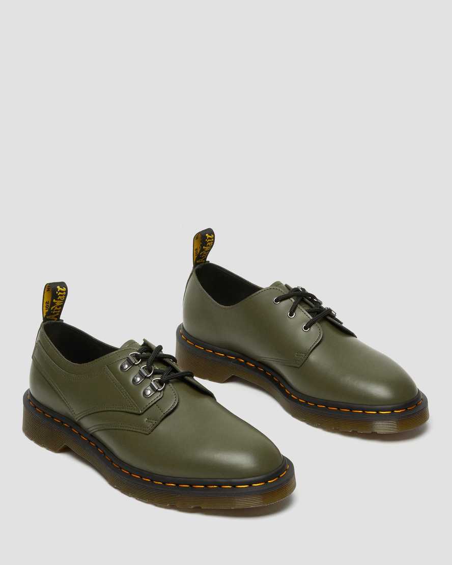 grüne dr. martens 1461 verso smooth herren-oxfordschuhe